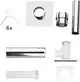 Bosch-Abgaszubehoer-FC-Set200-Gbsatz-Kaskade-B23P-im-Schacht-d:200mm-7738113214 gallery number 1